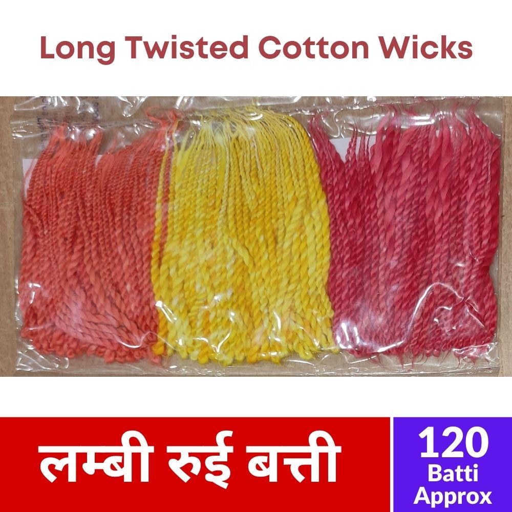 Yellow Cotton Wicks 4 Pkt